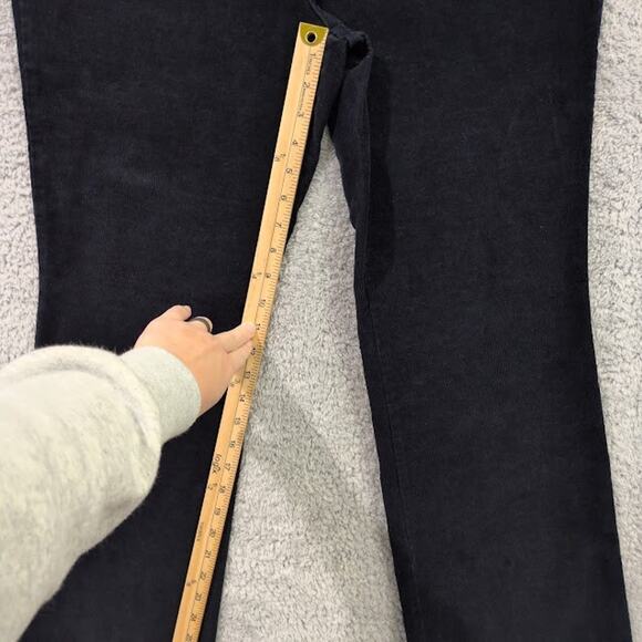 St. John's Bay Women's Corduroy Pants 14P Petite Bootcut Navy Blue Casual Fall - Picture 5 of 10